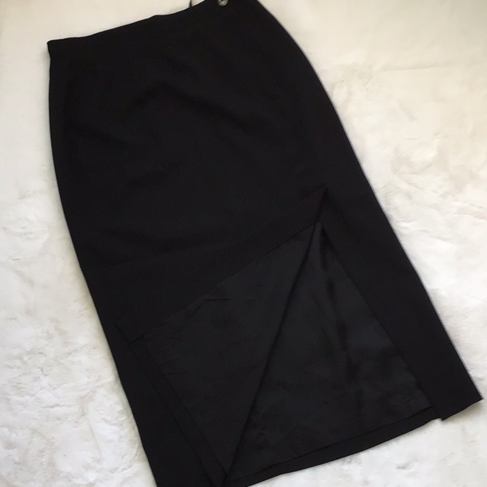 Jones New York Midi Side Slit Pencil Skirt